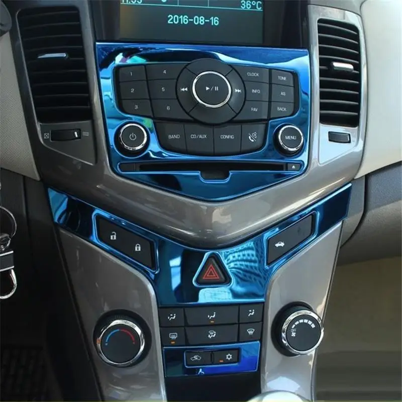 DEL# Auto Modified Control System Interior Fashion Decoration Car Styling Bright Sequins Sticker Strip 15 FOR Chevrolet Cruze | Автомобили
