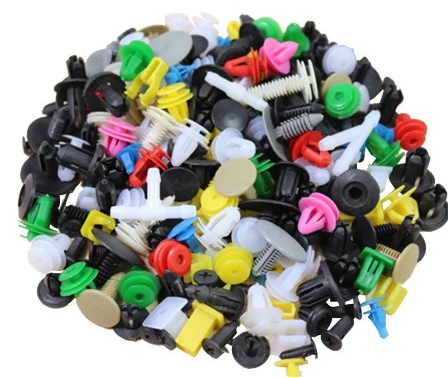 500pcs Universal Mixed 30 Kind Auto PlasticFastener Clip Bumper Fender Trim Plastic Rivet Door Panel Mud Flaps For more Car | Автомобили и