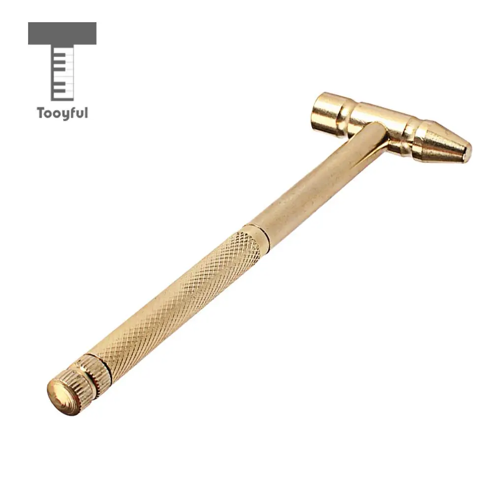 

Tooyful Durable Multifunctional Metal 5 in 1 Screwdriver Hammer for Craft Jewelry Watch Musical Instruments Tool