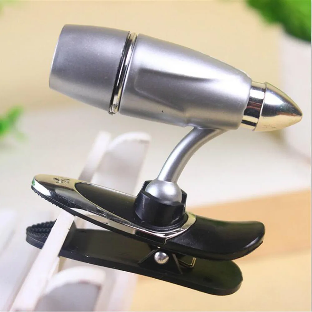 LED Bullet Reading Lamp Book Light Flashlight Worklight Mini Clip Headlight Torch | Освещение