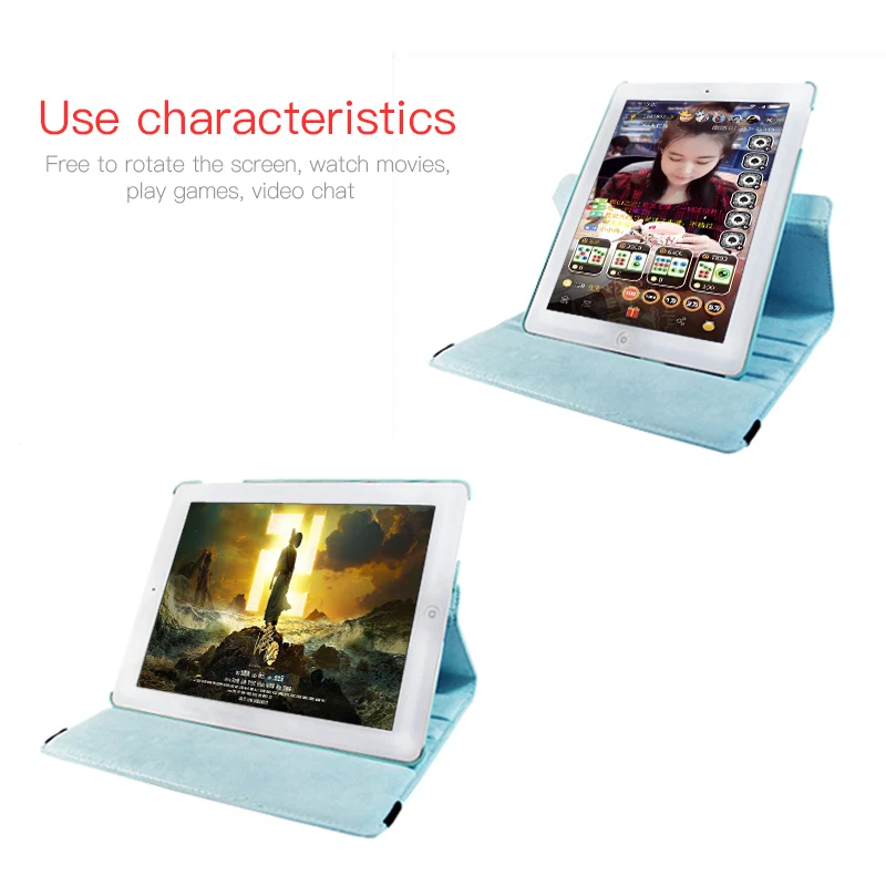 Для Apple iPad 2/3/4 чехол личи из искусственной кожи Флип Стенд смарт-чехол для 2 3 4 Coque