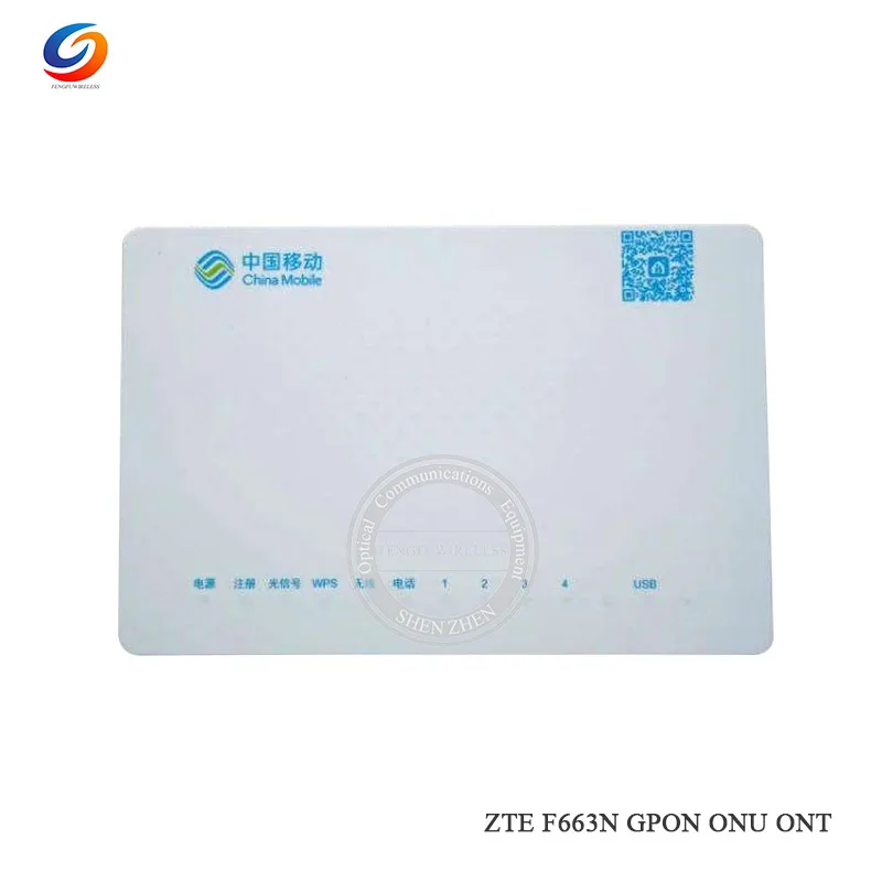 Оригинальный ZTE F663N GPON ONT FTTH ONU с 1GE + 3FE Ethernet английская прошивка|Детали устройств