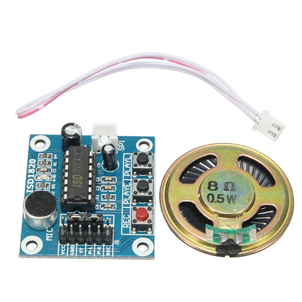 CLIATE 3 шт. 5 в голосовой модуль записи воспроизведения громкоговоритель для Arduino SCM
