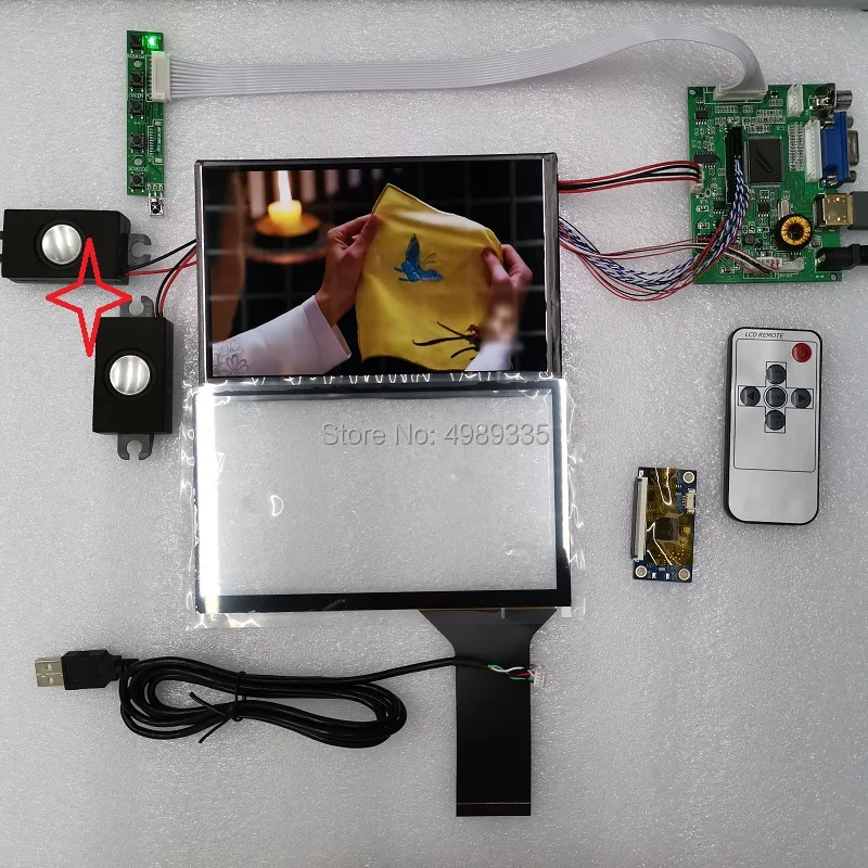 7 дюймовый дисплей модуль Φ * 800Raspberry Pi монитор маленькая панель дисплея HDMI VGA