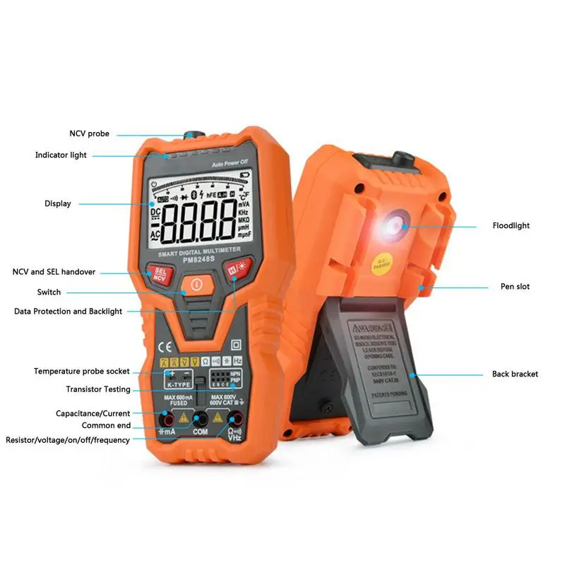 Car Electricians Multimeter Repair Battery Tester Voltage Test Hand-held Current Resistance Capacitor Temperature | Автомобили и