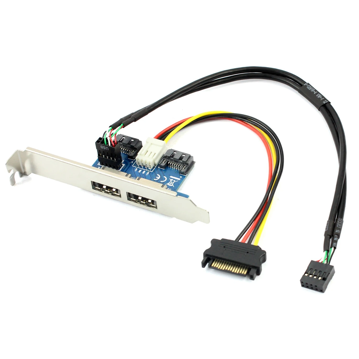 Dual Port Sata To 5V 12V Power Over Esata USB Adapter Convert Expansion Converter Card Connect 2.5 Inch 3.5 Hard | Компьютеры и офис