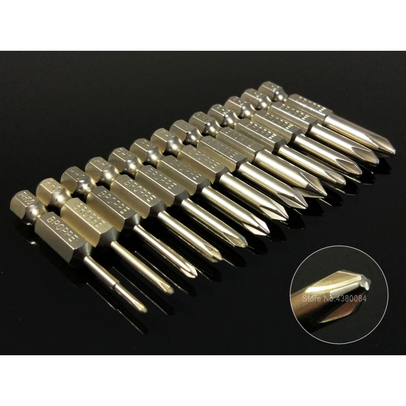 

13Pcs Set 50MM Magnetic Phillips Screwdriver Drill Bits 1/4" Hex Shank S2 PH00/PH0/PH1/PH2 Screw Driver Bits Power Hand Tools