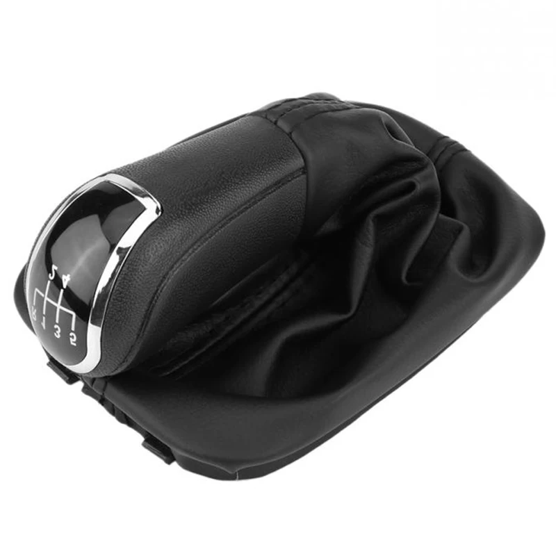 5 скоростей Ручка переключения передач рычаг гаитер крышка ботинка Pu кожа для Skoda