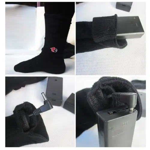 

2018 Electric Battery Heatedsocks Feet Warmer Winter Ice Fishing Foot Shoe Boot New