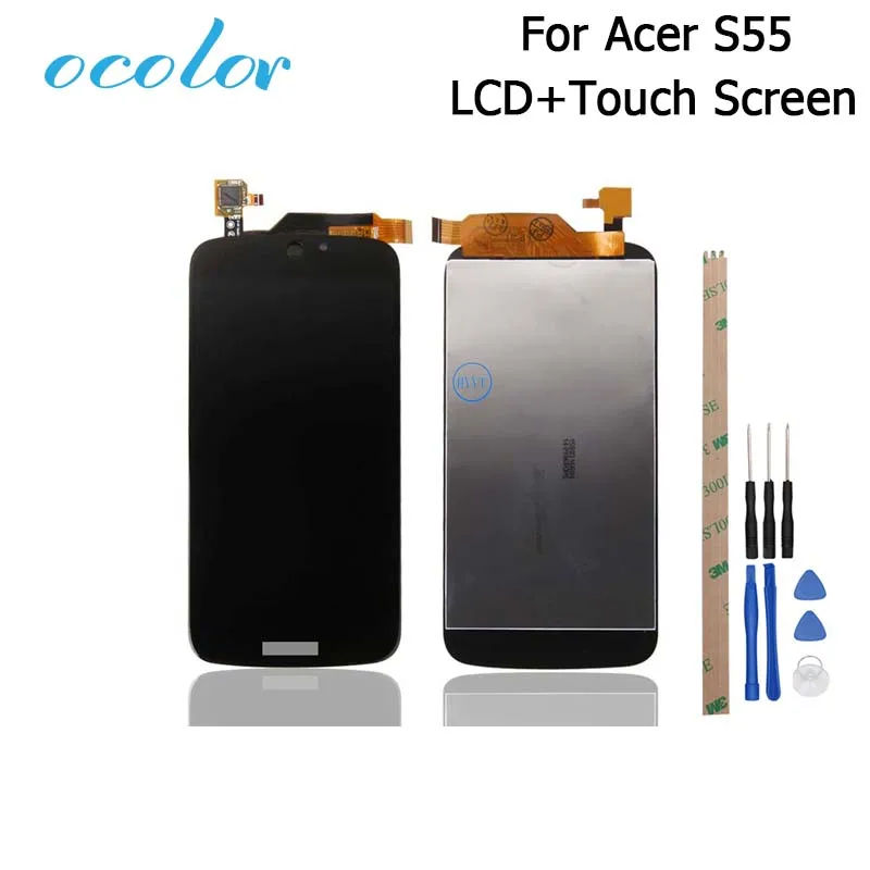 Ocolor для acer Liquid jade S55 ЖК дисплей Дисплей и Сенсорный экран дигитайзер сборка Замена