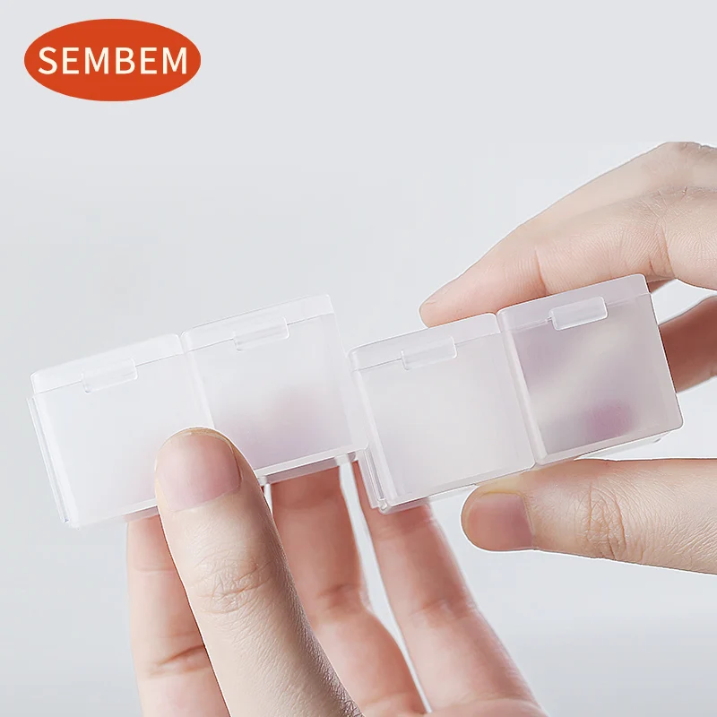 Портативный планшет SEMBEM 4 дня держатель для таблеток медицинский бокс съемный