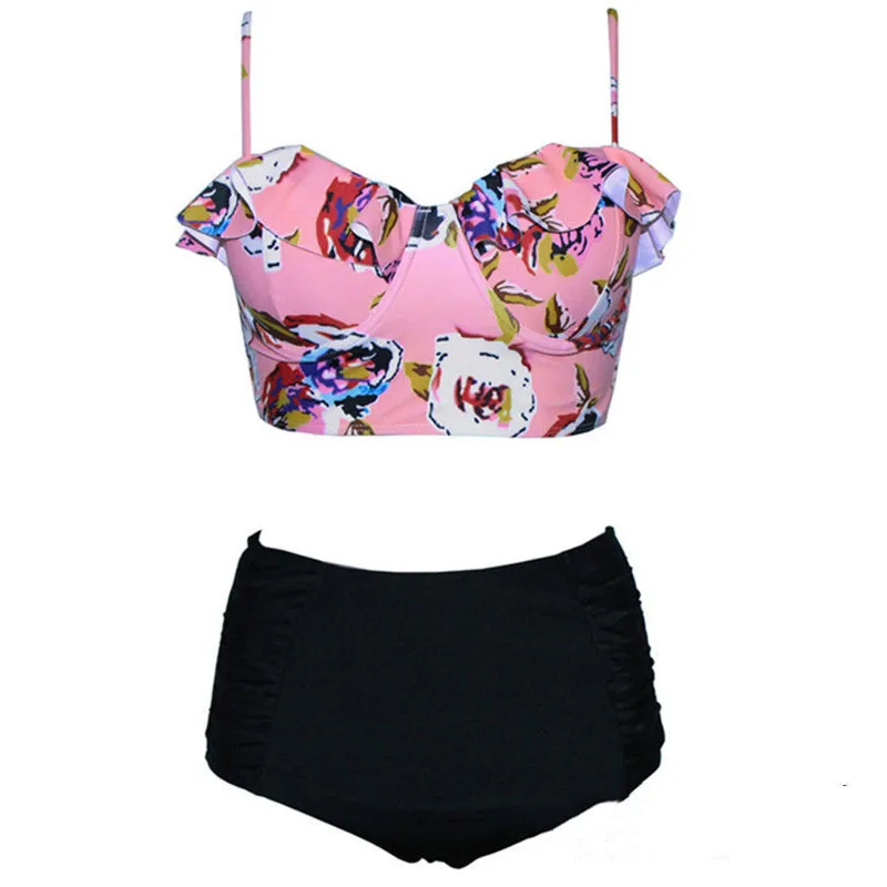 Женский комплект бикини из двух предметов бюстгальтер с пуш-ап и подкладкой