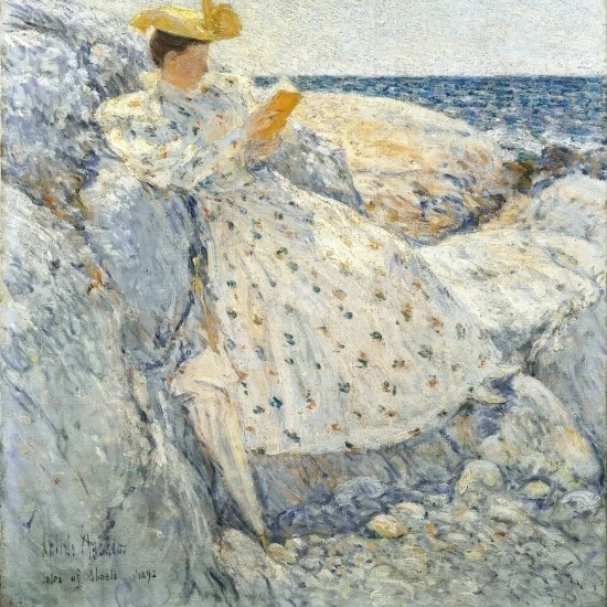 Летний солнечный свет (Isles of Shoals) плакат печать Childe Hassam (36x54)|Таблички и знаки| |
