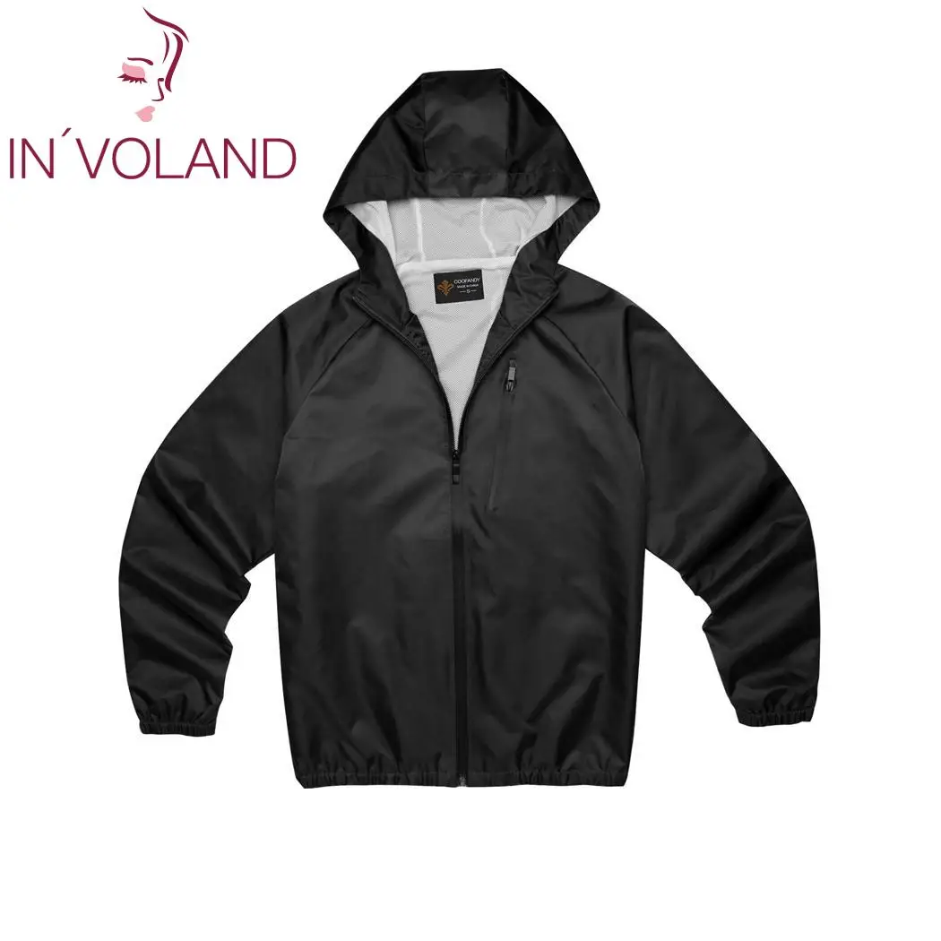 Мужская повседневная Уличная водостойкая однотонная куртка с капюшоном и