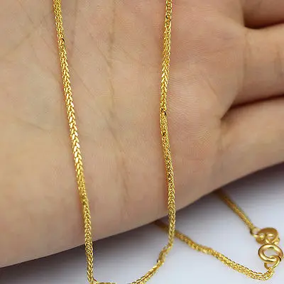 Лучшее ожерелье из искусственной кожи 18K/цепочка пшеничных звеньев|Ожерелья| |
