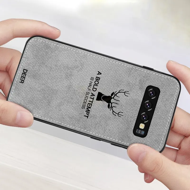 LEORY противоударный чехол для телефона задняя крышка тканевый защитный Samsung Galaxy
