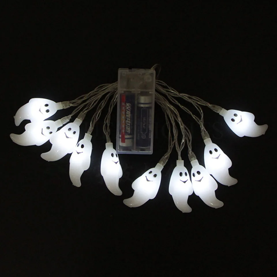 Форма призрака лампочки для Хэллоуина задний двор Праздничная гирлянда 10/20