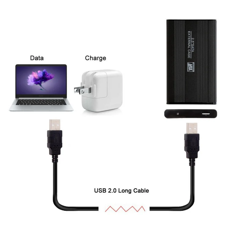 10 футовый черный USB 2 0 высокоскоростной кабель A Male A|Кабели передачи данных| |