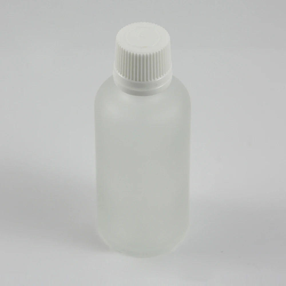 

Китайские поставщики, стеклянная бутылка 50 мл с белой крышкой и внутренней бутылкой, Матовый круглый наплечный корпус 50cc