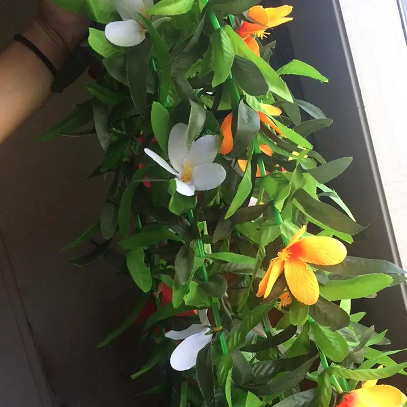 Гавайские моделирование листья венка гирлянда на шею воротник пояс пляжные