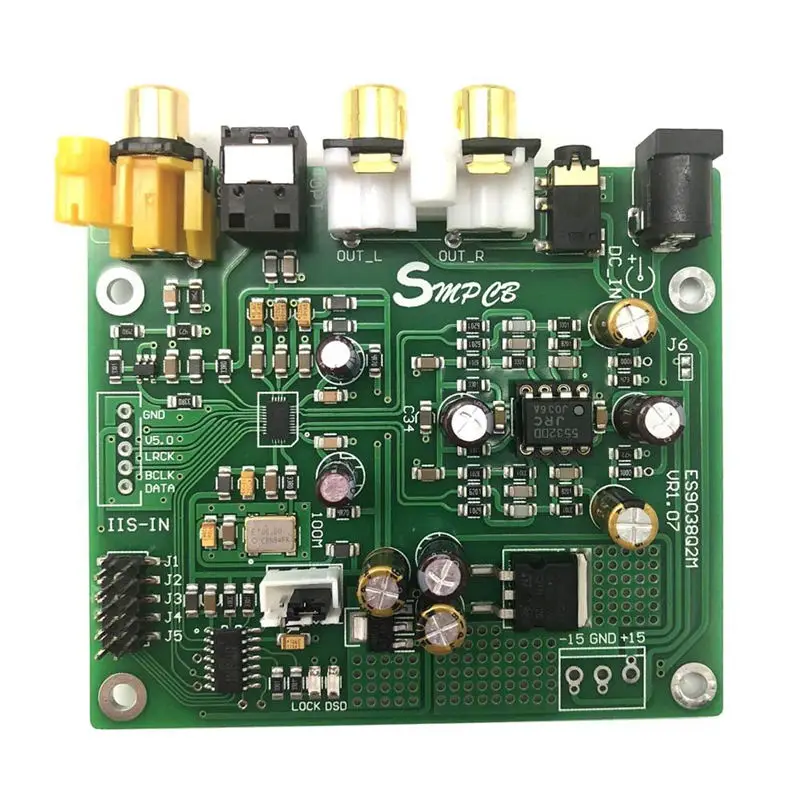 Es9038 Q2M Dac Dsd декодер совместим с Iis 384 кГц коаксиальное оптоволокно Dop для Hifi