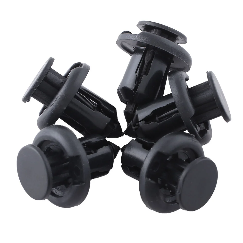 100Pcs Black Plastic Rivets Retainer Clips Car Fender Fits For Honda AUDI | Автомобили и мотоциклы