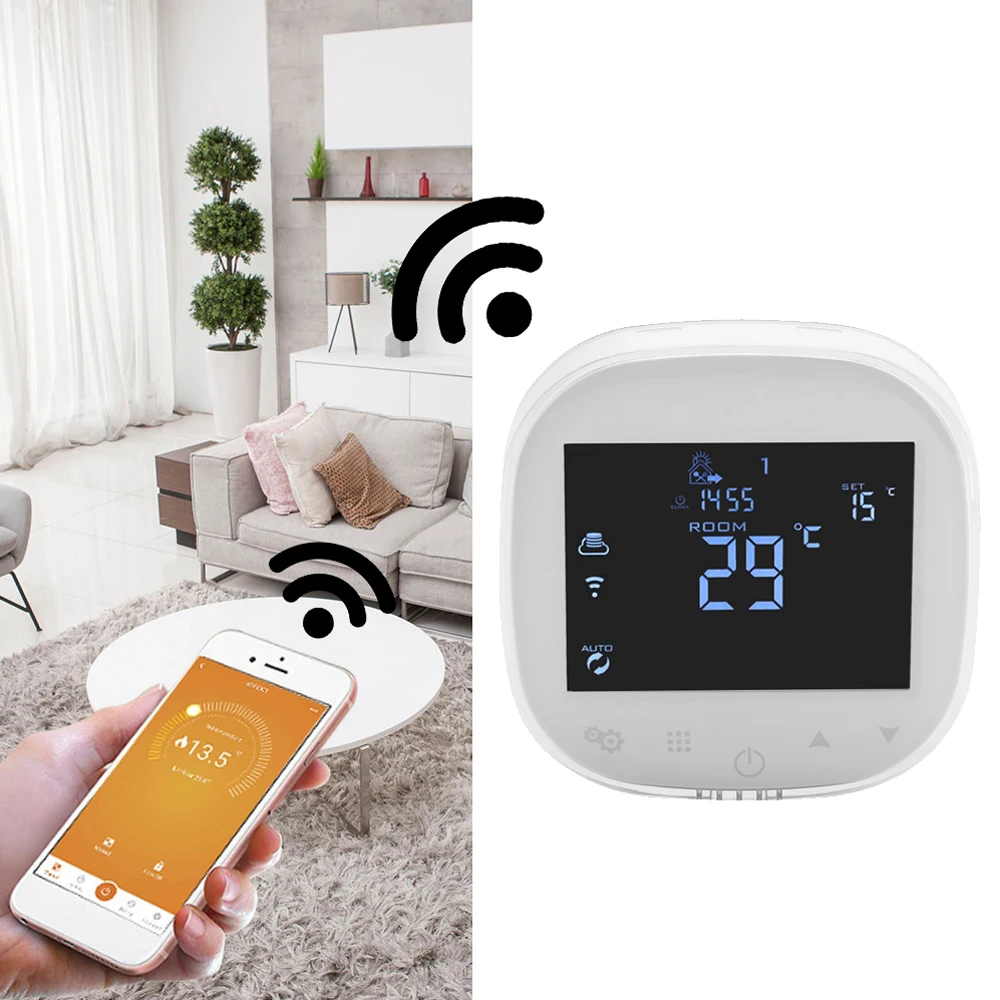90-240V Smart Hygrothermograph Thermostat Temperature Controller Digital Touch Screen Control Humidity Sensor | Инструменты