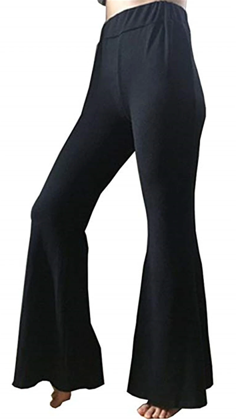 Модные женские брюки палаццо с высокой талией свободные эластичные широкие