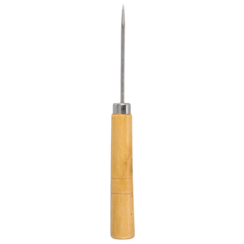 DIY деревянный ручной Awl игольчатый ремонтный набор инструментов для