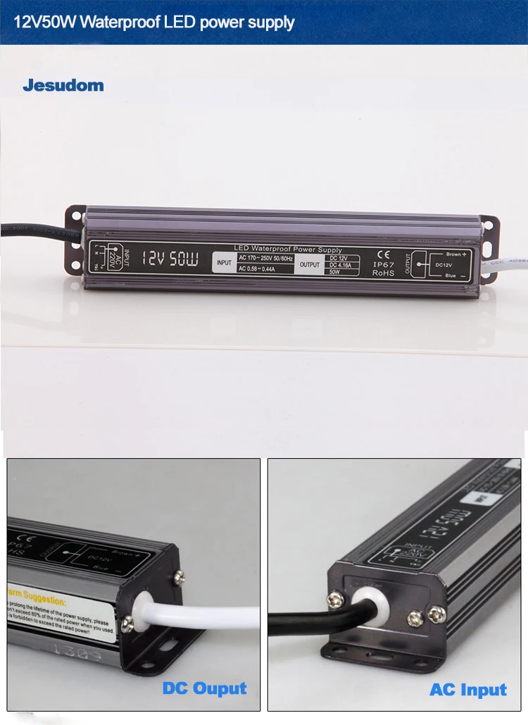 10W ~ 150W AC110V220V вход в DC12V Выход конвертер непромокаемый IP 67 наружная коммутация