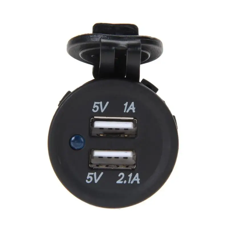 12V2.1 + 1A Dual USB Cigarette Lighter Socket Splitter Charger Power Adapter Cord |