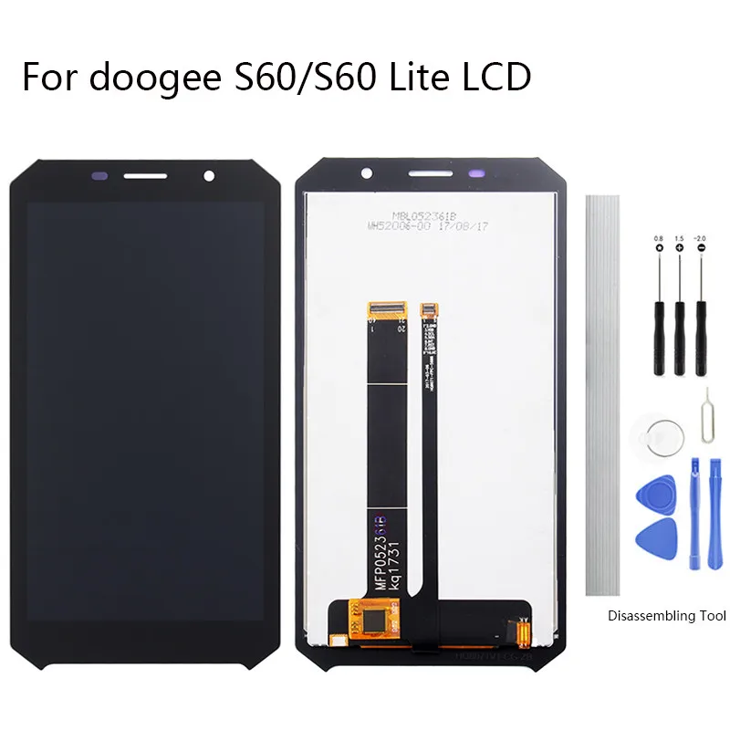 Экран дисплея замена Для Doogee S60 LCD сенсорный экран 5 2 дюйма Черный doogee Lite LCD|Экраны