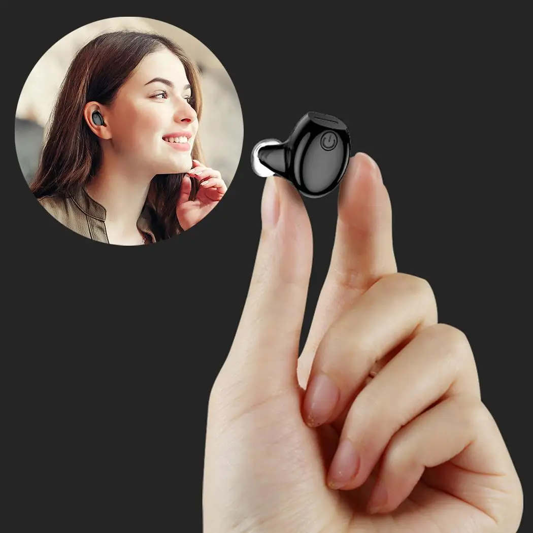 Мини беспроводные невидимые стерео наушники-вкладыши Bluetooth 1033dB 32 Наушники