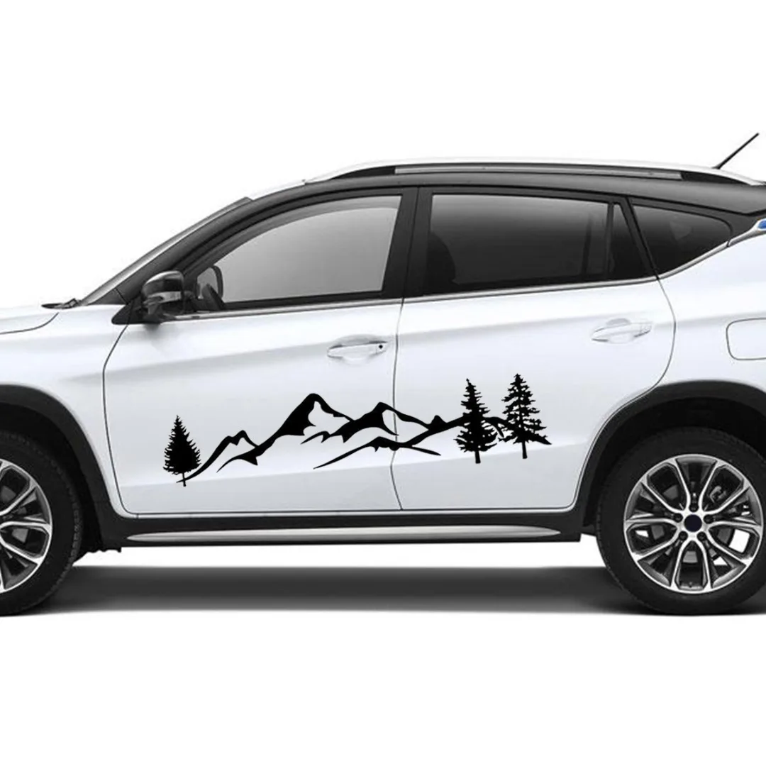 1 шт. 100 см Дерево горный лес стикер автомобиля внедорожник RV Camper внедорожный