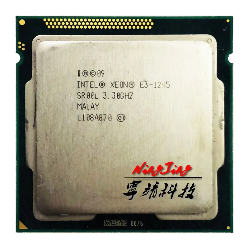 Процессор Intel Xeon E3-1245 E3 1245 3 ГГц четырехъядерный 8 потоков Кэш-память Мб 95 Вт тип