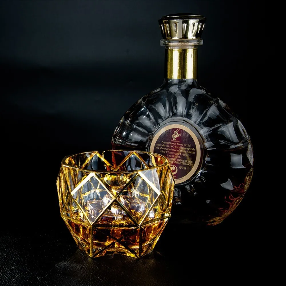 Благородное Золотое Описание чешский хрустальный стакан для виски XO Chivas бокалы