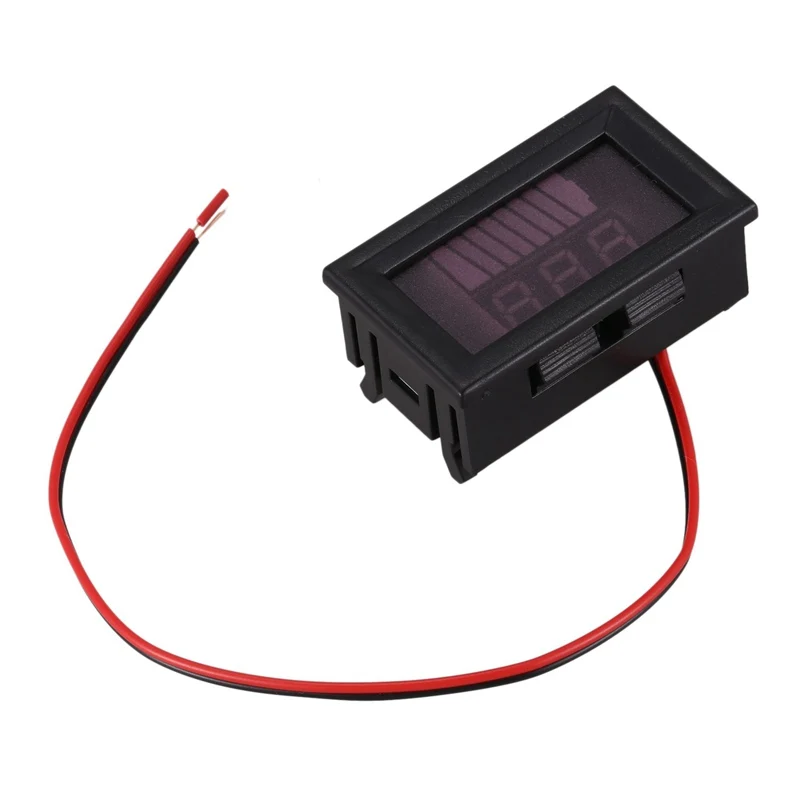 12V-60V Электрический автомобильный измеритель заряда батареи Цифровой вольтметр