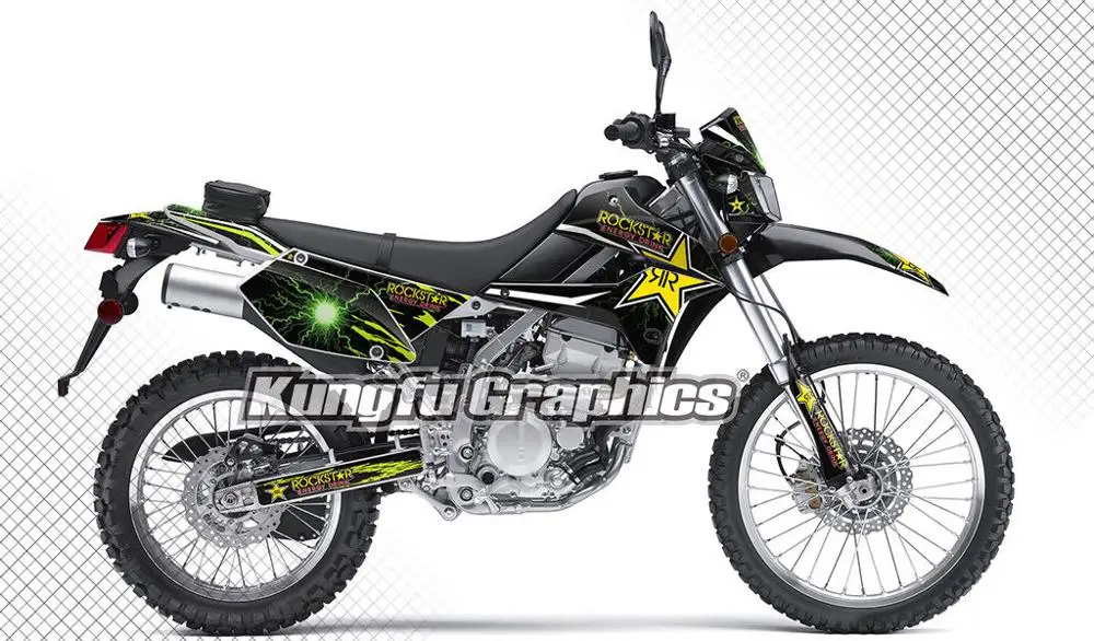 Комплект виниловых наклеек KUNGFU GRAPHICS MX для KLX 250 S 2008 2009 2010 2011 2012 2013 2014 2015 2016 2017 2018 2019