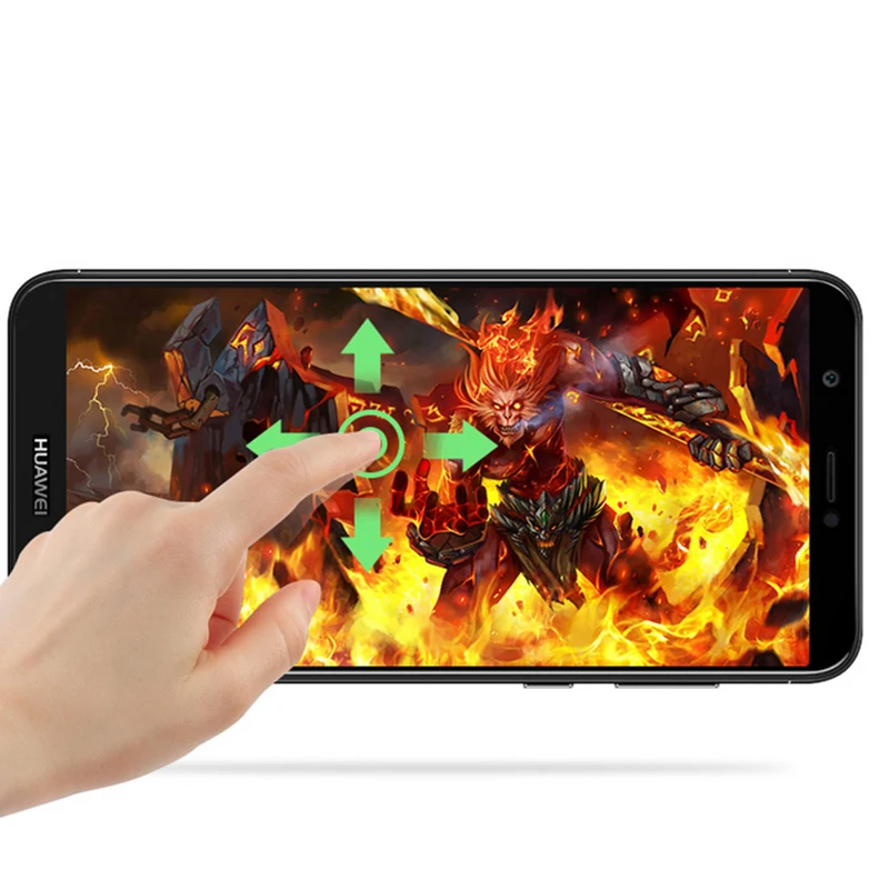 3D Черно-белое закаленное стекло для Huawei P Smart Dual SIM PSmart 9H полное покрытие защитная