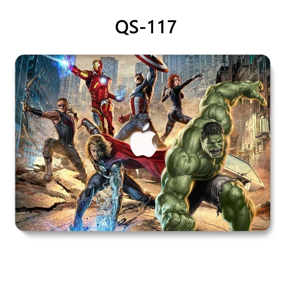 Новый для ноутбука MacBook Чехол Air Pro retina 11 12 13 3 15 4 дюймов с защитой экрана клавиатуры
