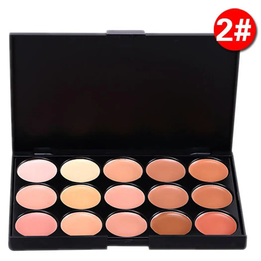 Women Cosmetic Professional Neutral Face Makeup Normal Concealer 3 Colors Palette Cream Black ABS | Красота и здоровье