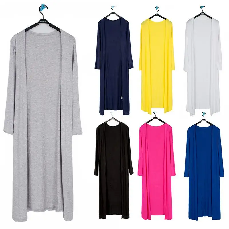 Women's Casual Long Modal Cotton Sweater Cardigan Soft Comfortable Strong Dangling Simple Solid Free Size Loose Thin |