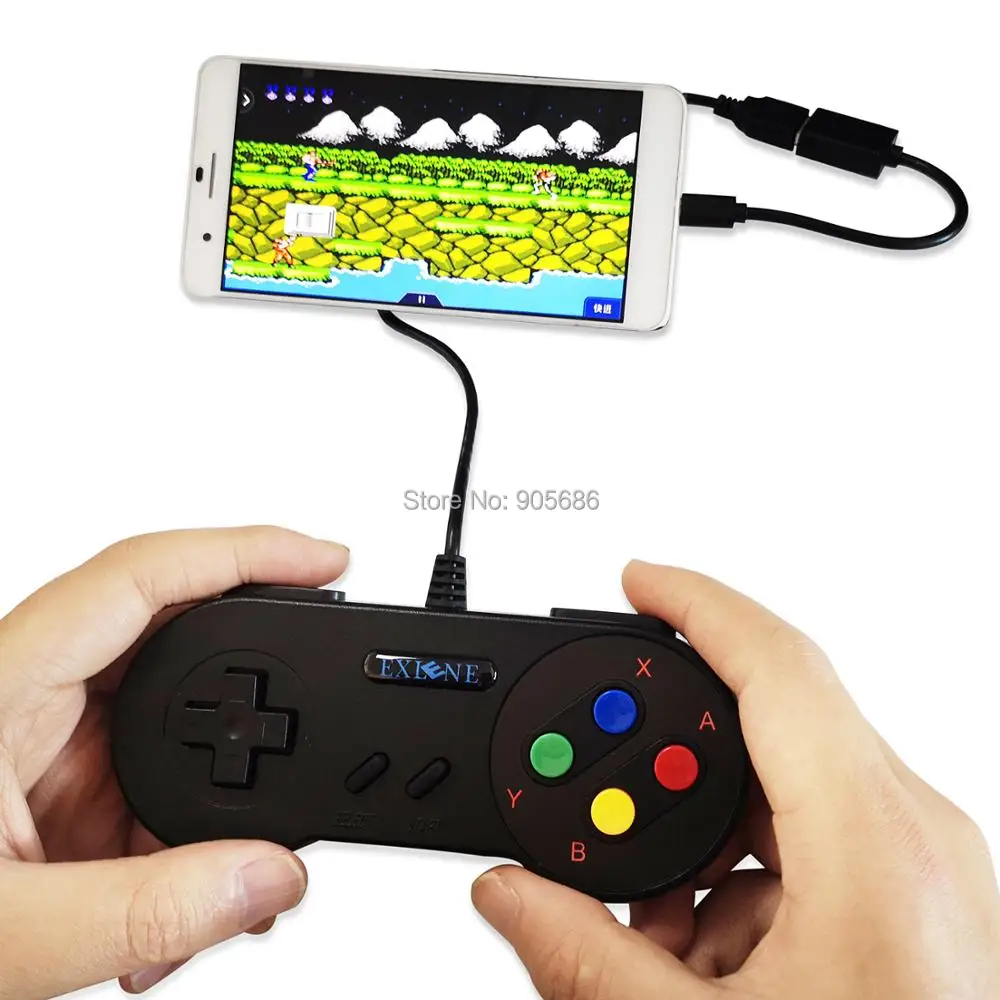 Exlene 2pack 3m Usb контроллер Snes супер классический геймпад джойстик для ПК Windows Ubuntu