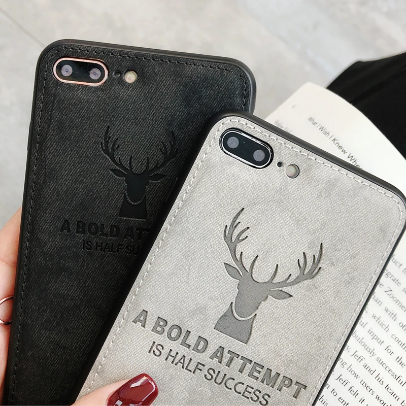 JCDA Phone Case For Xiaomi Mi 8 Cloth Deer Cover MI A2 Lite F1 Housing Redmi Note 6 Pro 5 Plus Carcase Capa S2 9 Tempered Glass |