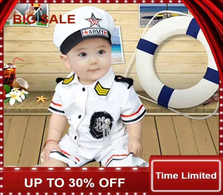 Kid Baby Infant Clothes Dress Girl Outfit navy costume party birthday newborn photography props summer 0-12 months |