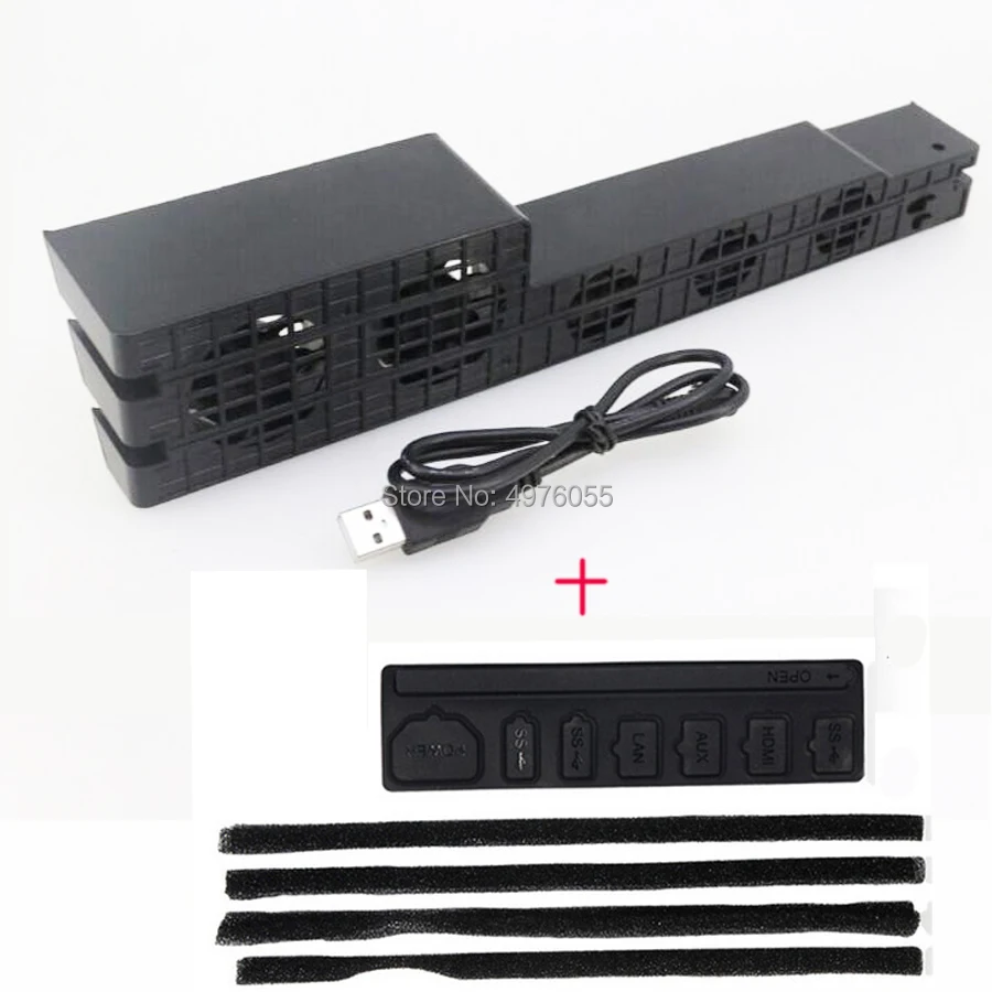 PS4 PRO кулер USB внешний 5 вентилятор Супер Турбо охлаждающий + DIY пыленепроницаемый