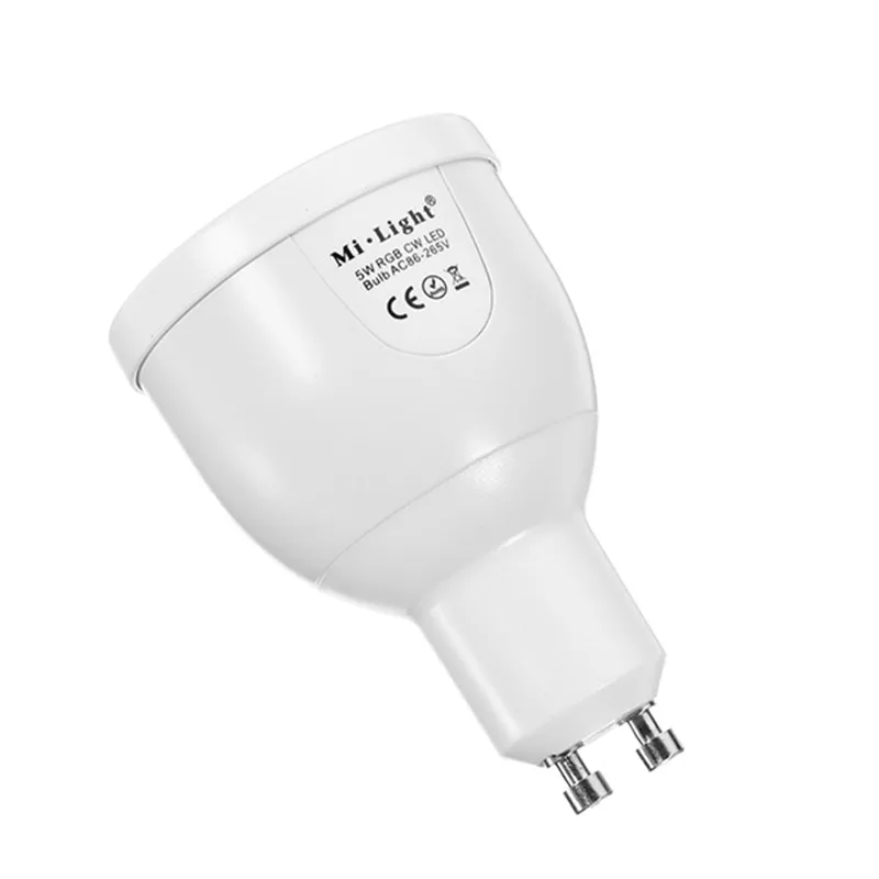 CLAITE GU10 5 Вт с регулируемой яркостью Mi Light RGBW светодиодная умная лампа 2 4G