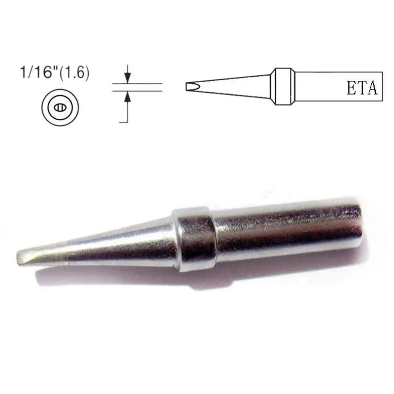 5 шт./компл. ETA ETB ETD ETS ETT железные наконечники для Weller WESD51 WESD50 WCC100 DIY аксессуары |