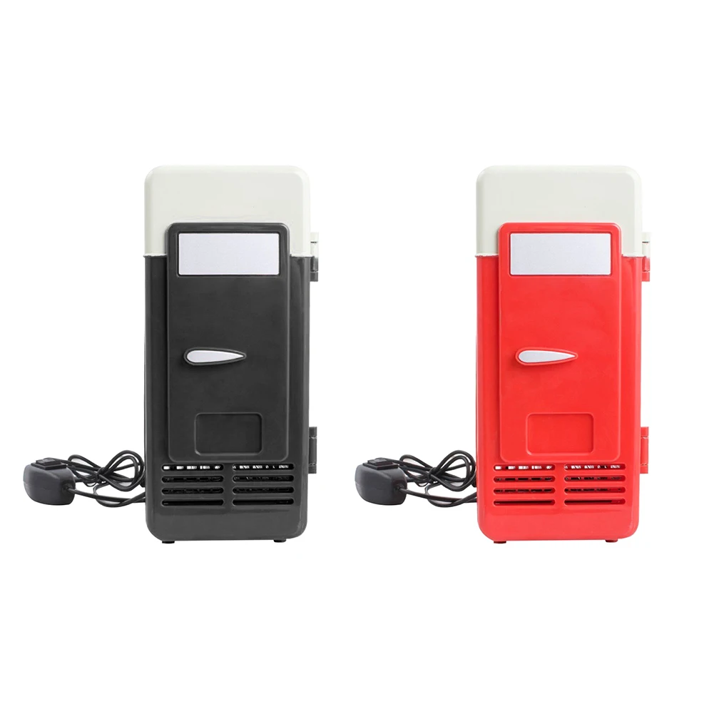 Настольный мини холодильник USB гаджет банки для напитков охладитель с