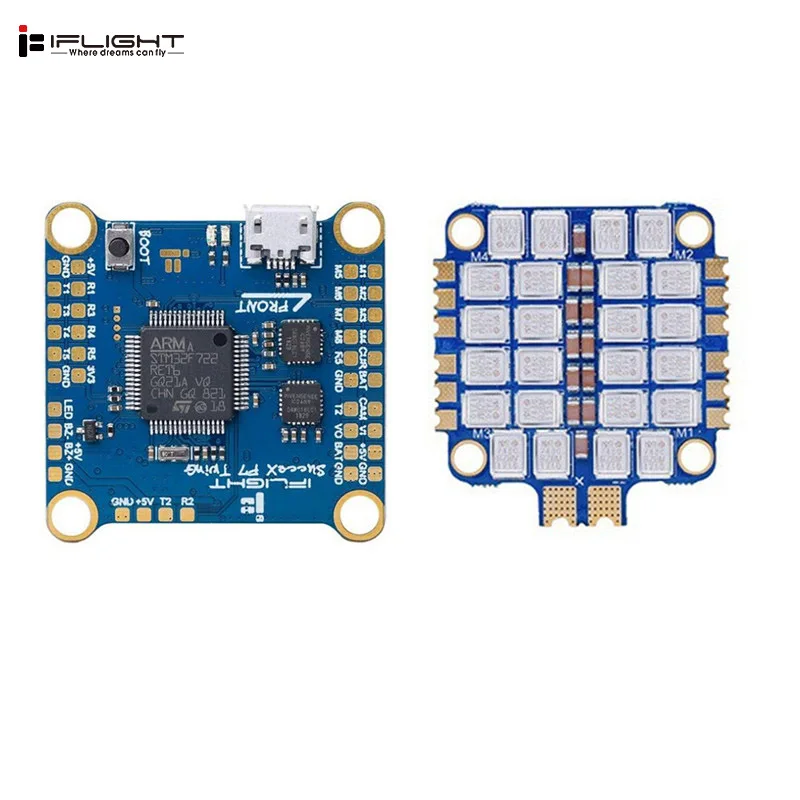 IFlight 30 5x30 5 мм Flytower sucex F7 TwinG Plus OSD Контроллер полета и 50A BL_32 4в1 ESC для моделей